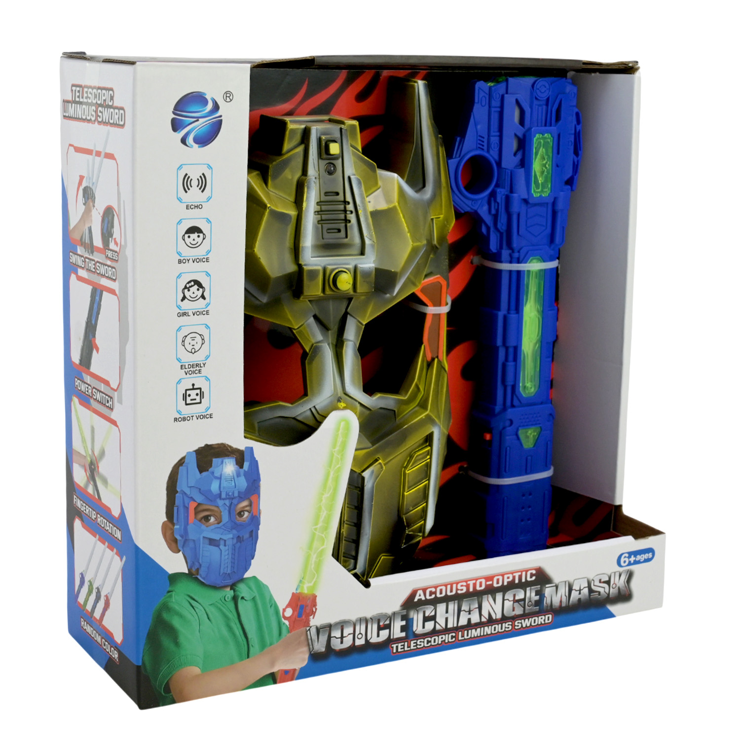 Ігровий набір арт. CY619-31 (40шт/2) батар., маска, меч,3 види, світло, звук у короб.28,5*27,5*9,5см