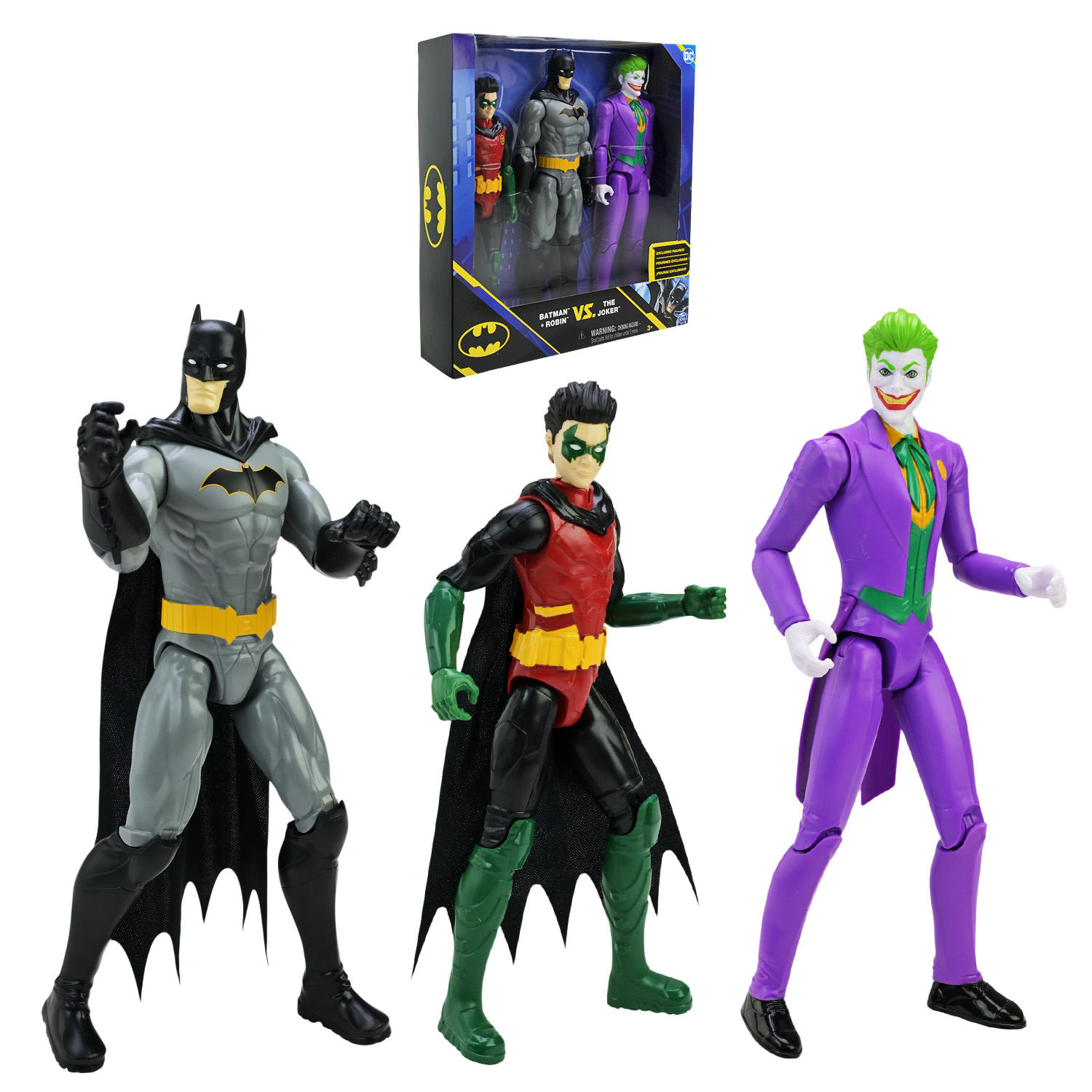 Іграшка набір фігурок арт. 6064967 (4шт) Batman, 30 см, 3шт. з аксесуарами, у коробці 30,2*6,5*30,5 см