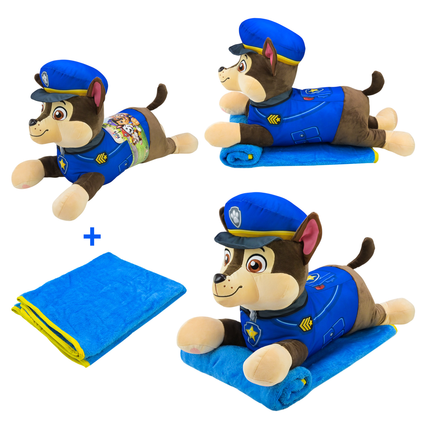 М'яка іграшка з пледом Paw Patrol арт. KH71/001L (6шт) собачка 60*21*36см плед 115х75 см