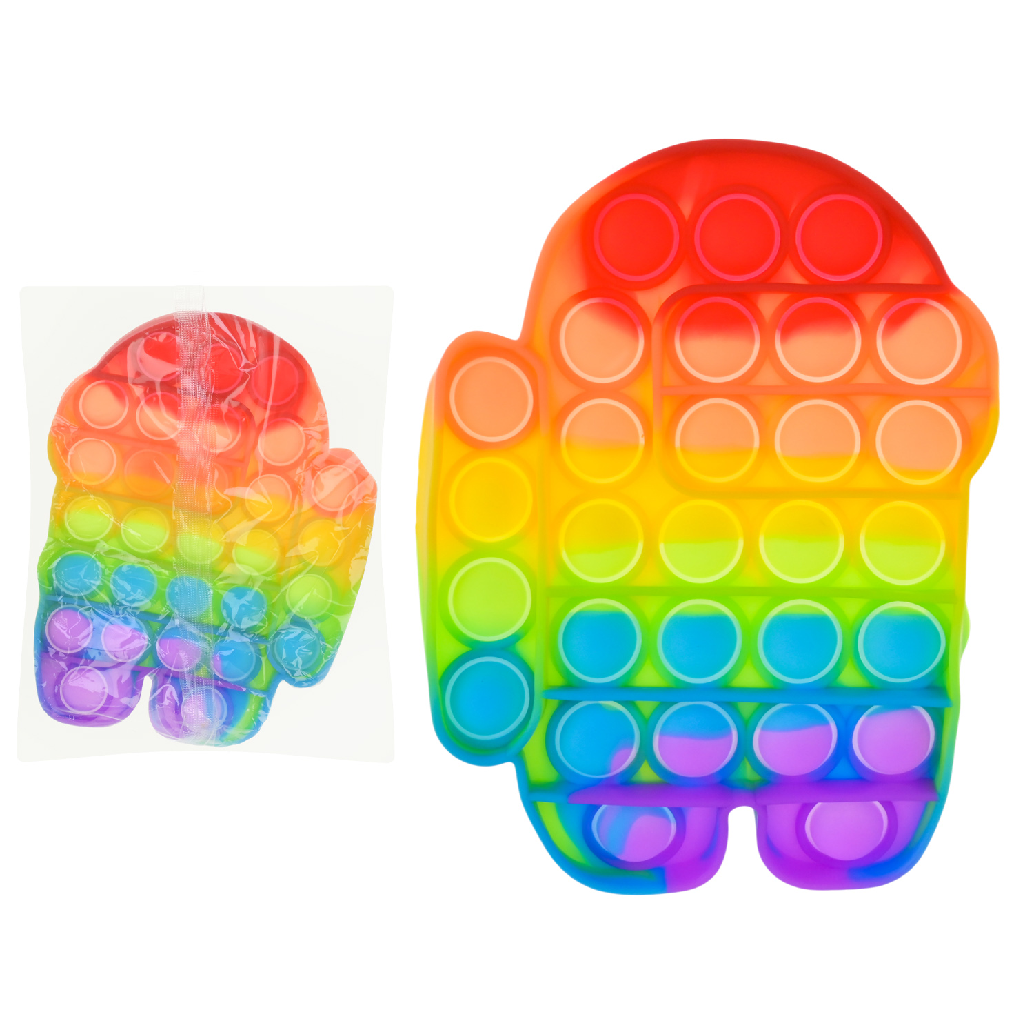 Антістрес арт. PI1813 (400шт)"Pop It", among us 15*11,3см, пакет 21*1,5*15см