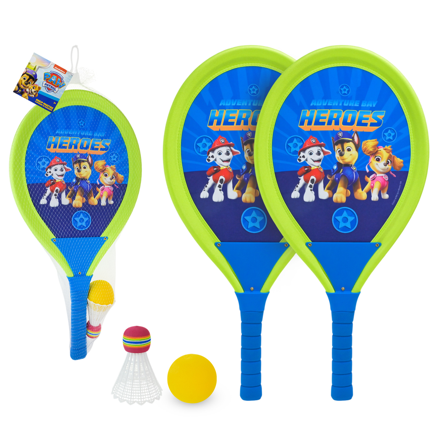 Набір ракеток арт. PP2526 (48шт)  2 ракетки, м'яч, волан 54*27 см у сітці 63*27 см