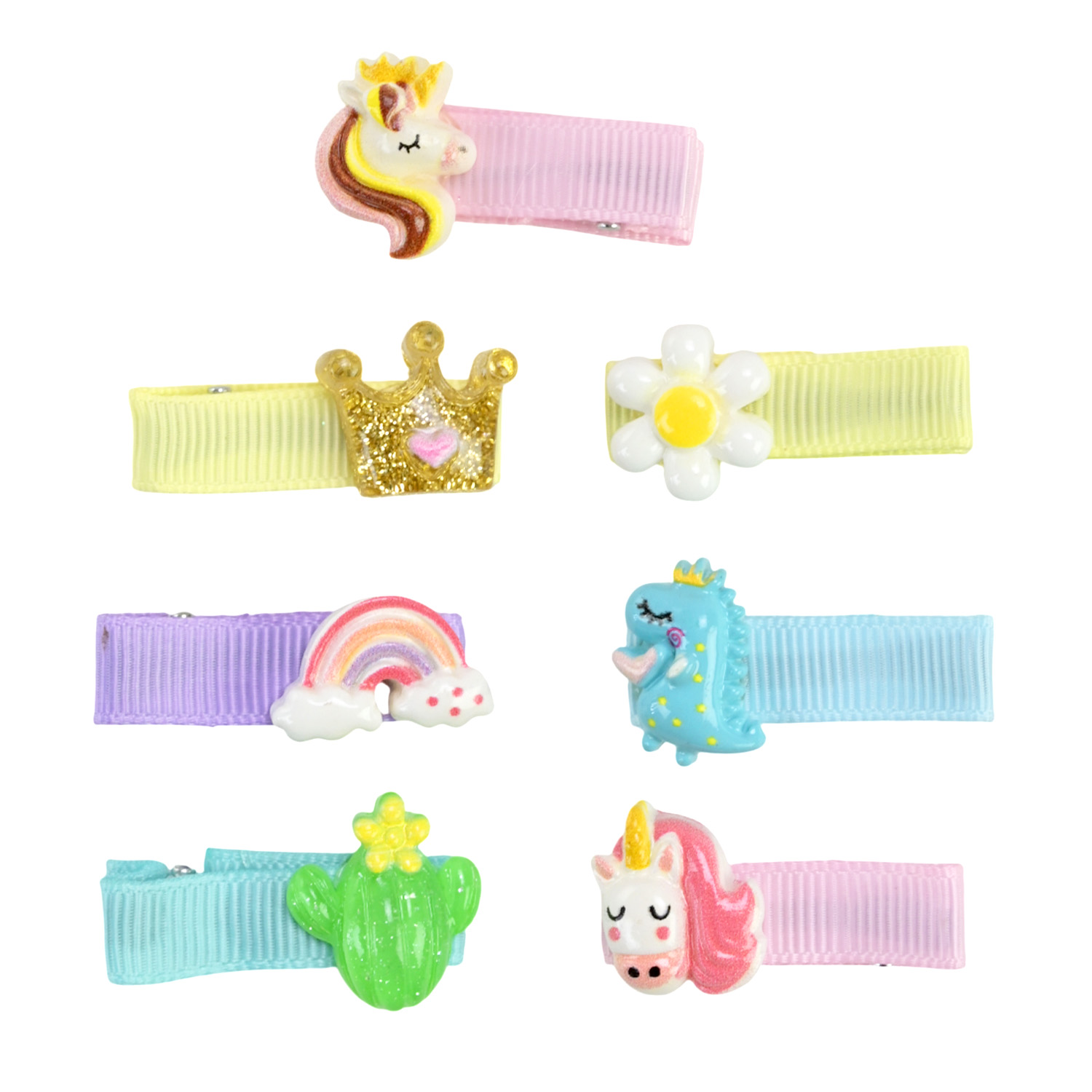 Аксесуари для дівчат арт. YH-124 (120шт) мікс видів, набір заколок для волосся. 3 види, планш. 8*16см