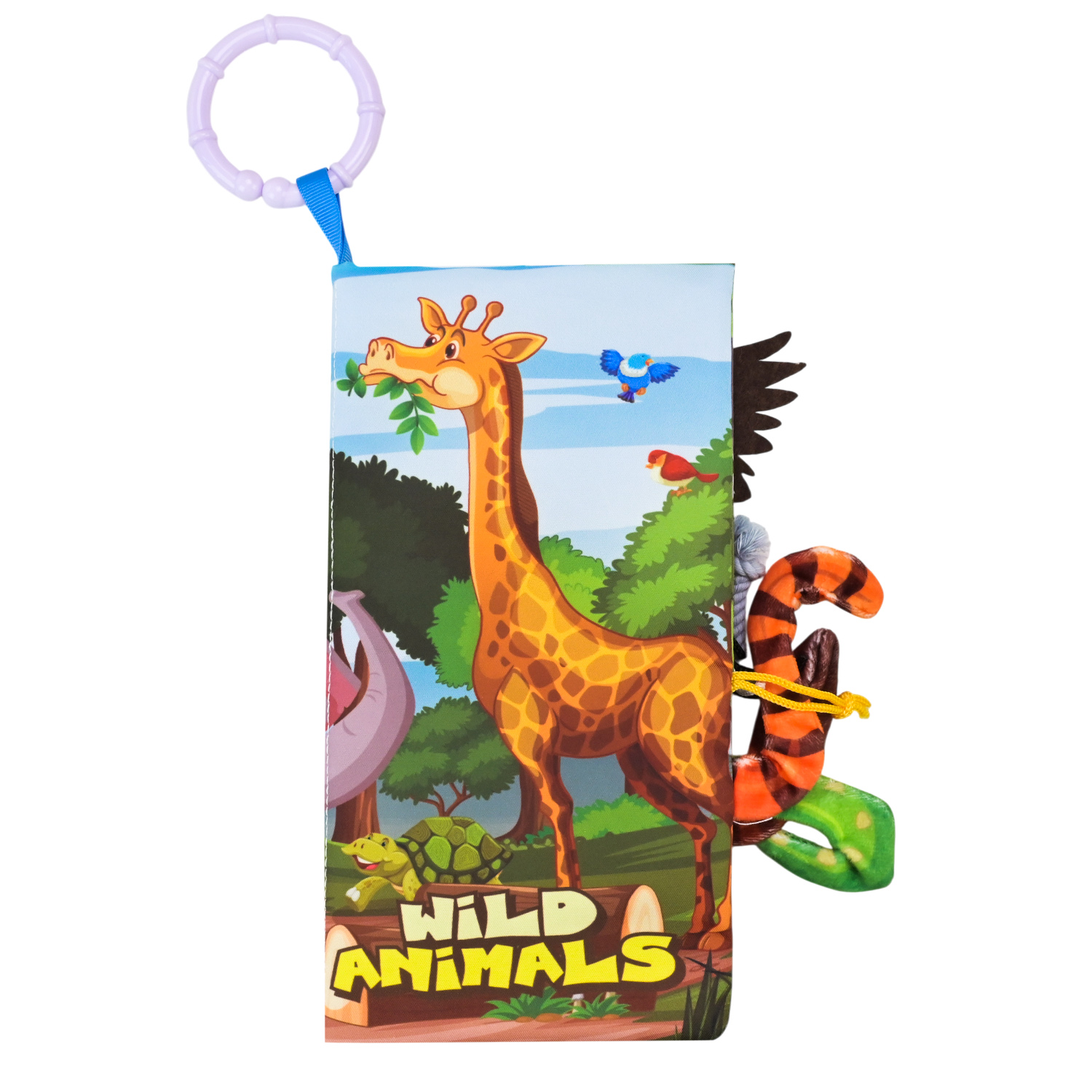 Книга м'яка арт. 7622-15A/B/C (192шт/2) 3 види, тактильна, м'які хвости тварин,р-р 12*23*1,5 см. у пакеті 20*1,5*32 см.
