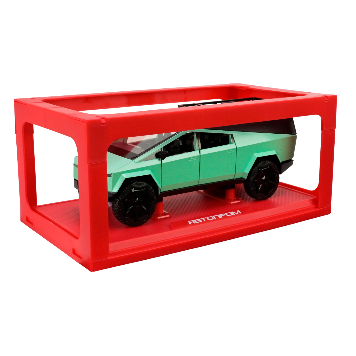 Машина мет. АВТОПРОМ арт. AP7727 (12шт/2) 1:24 Tesla pickups camring, батар,світло,звук,відкр.двері,короб. 28*16*12,8см