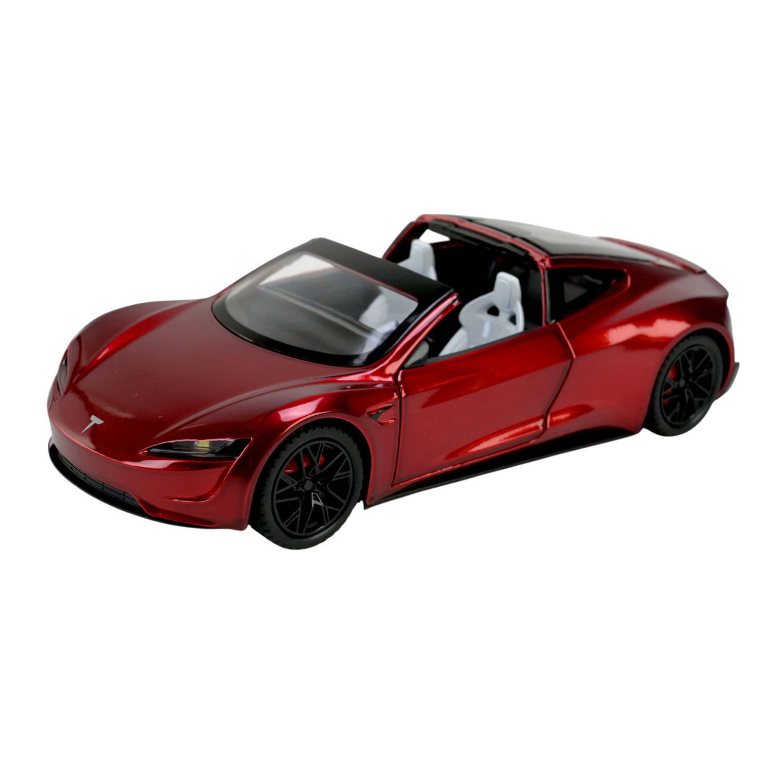 Машина мет. АВТОПРОМ арт. AP7729 (12шт/2) 1:24 Tesla roadster, батар,світло,звук,відкр.двері,короб. 28*16*12,8см