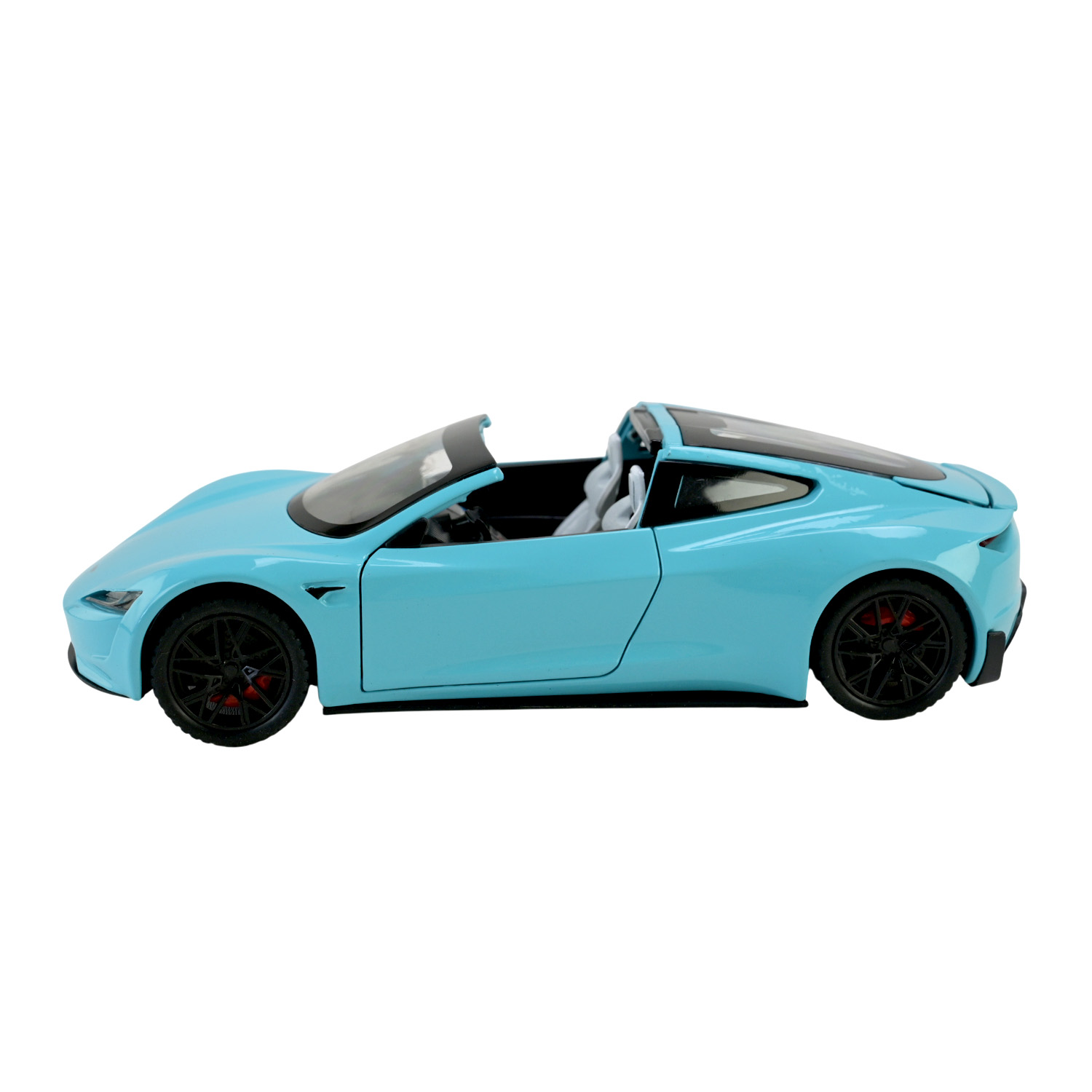 Машина мет. АВТОПРОМ арт. AP7729 (12шт/2) 1:24 Tesla roadster, батар,світло,звук,відкр.двері,короб. 28*16*12,8см