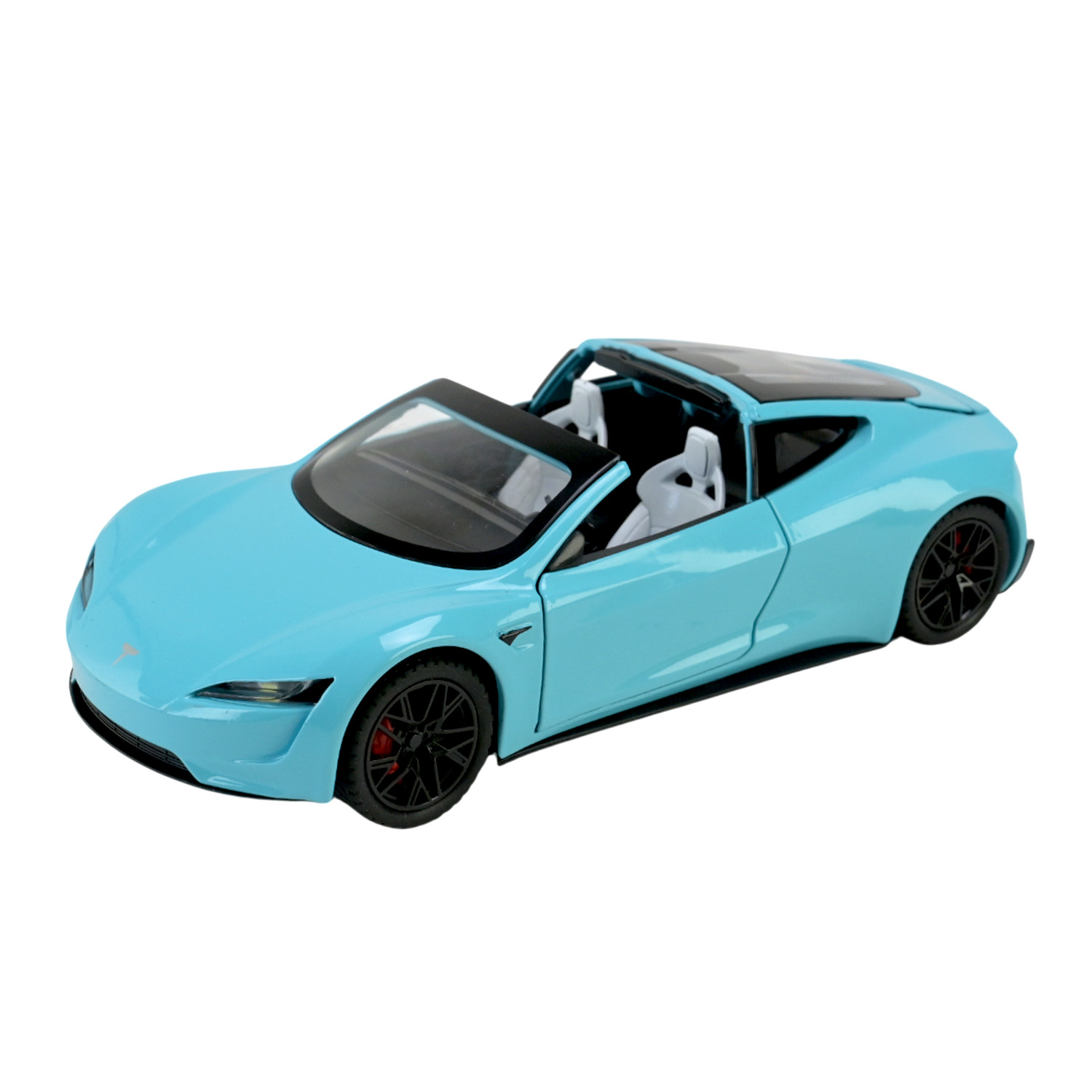 Машина мет. АВТОПРОМ арт. AP7729 (12шт/2) 1:24 Tesla roadster, батар,світло,звук,відкр.двері,короб. 28*16*12,8см