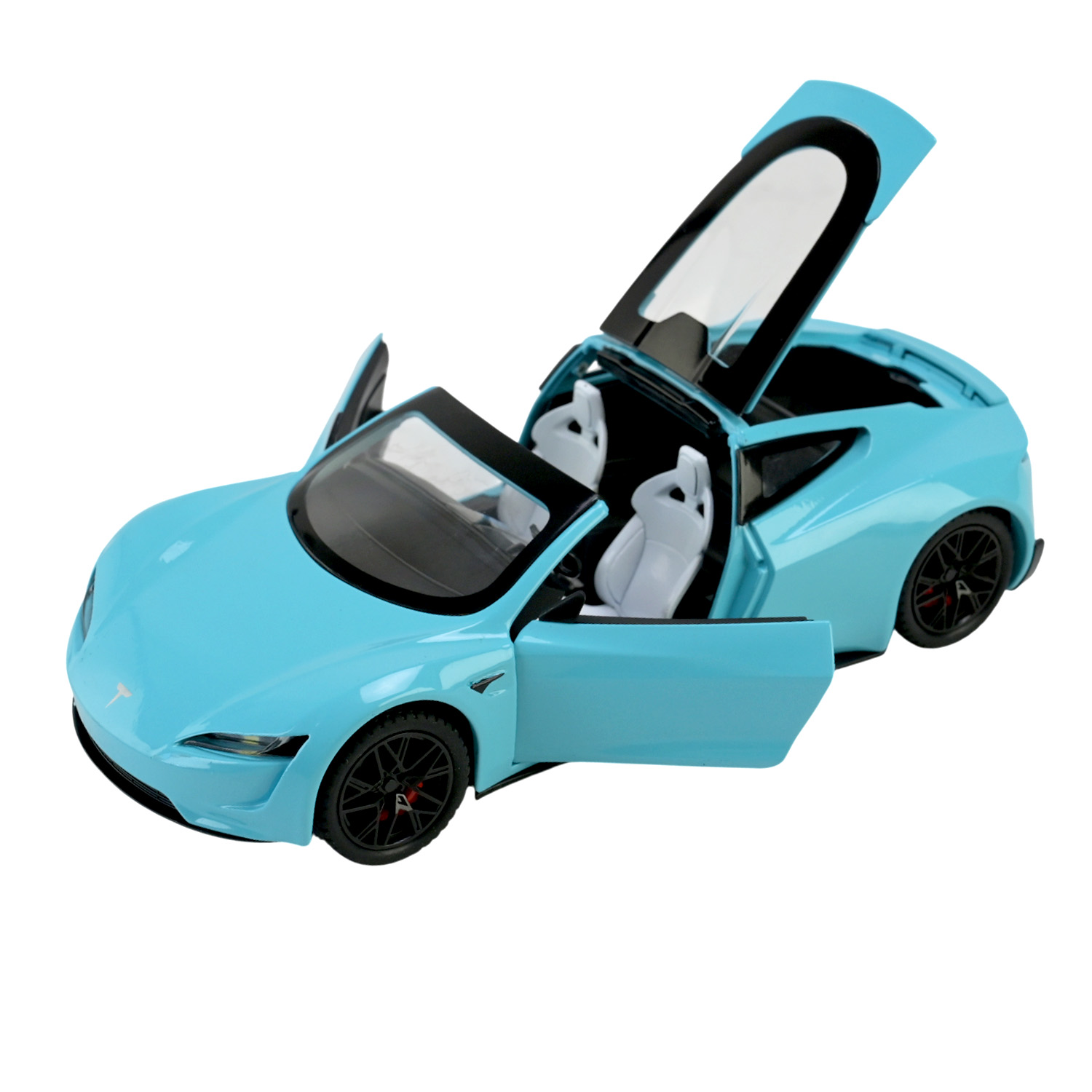 Машина мет. АВТОПРОМ арт. AP7729 (12шт/2) 1:24 Tesla roadster, батар,світло,звук,відкр.двері,короб. 28*16*12,8см