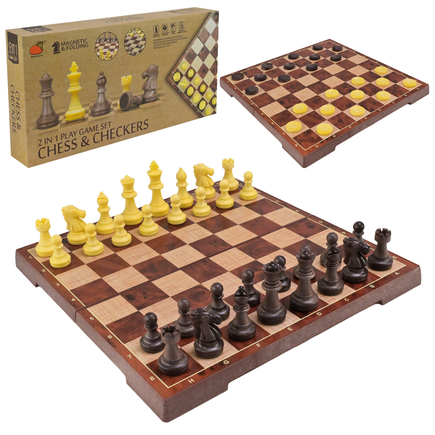 Шахи магнітні арт. 2458 (36шт)   2 в 1 короб. 31,3*4,5*15,7см