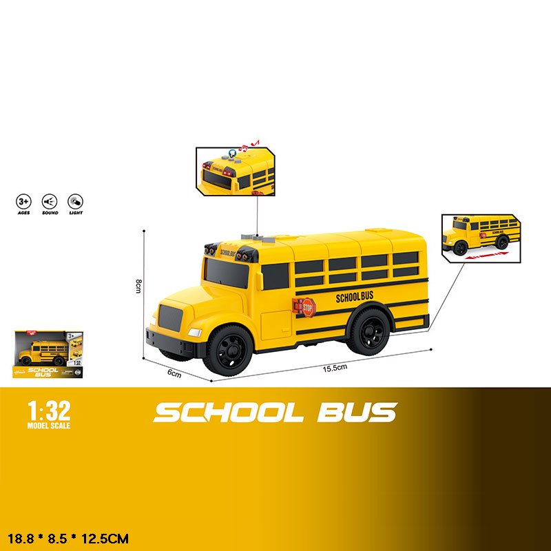 Автобус батар. арт. WY1128A (96шт) світло,звук,у короб.18,8*8,5*12,5см