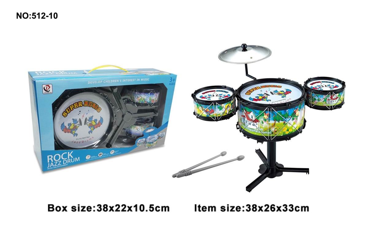 Барабанна установка арт. 512-10 (30шт)  р-р 38*26*33см, короб.38*10,5*22см