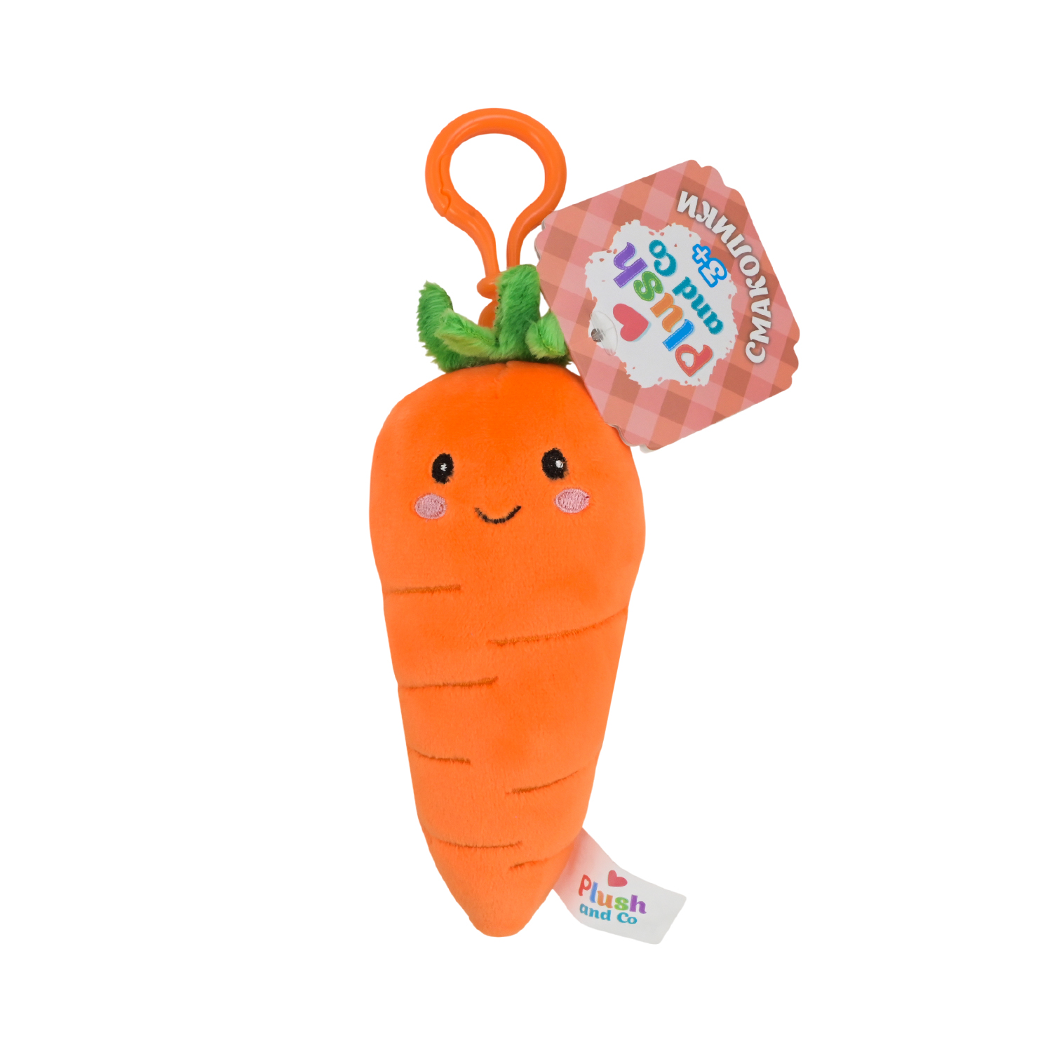 М'яка іграшка Plush and Co брелок арт. PLC25085 (50шт) Морква 13см