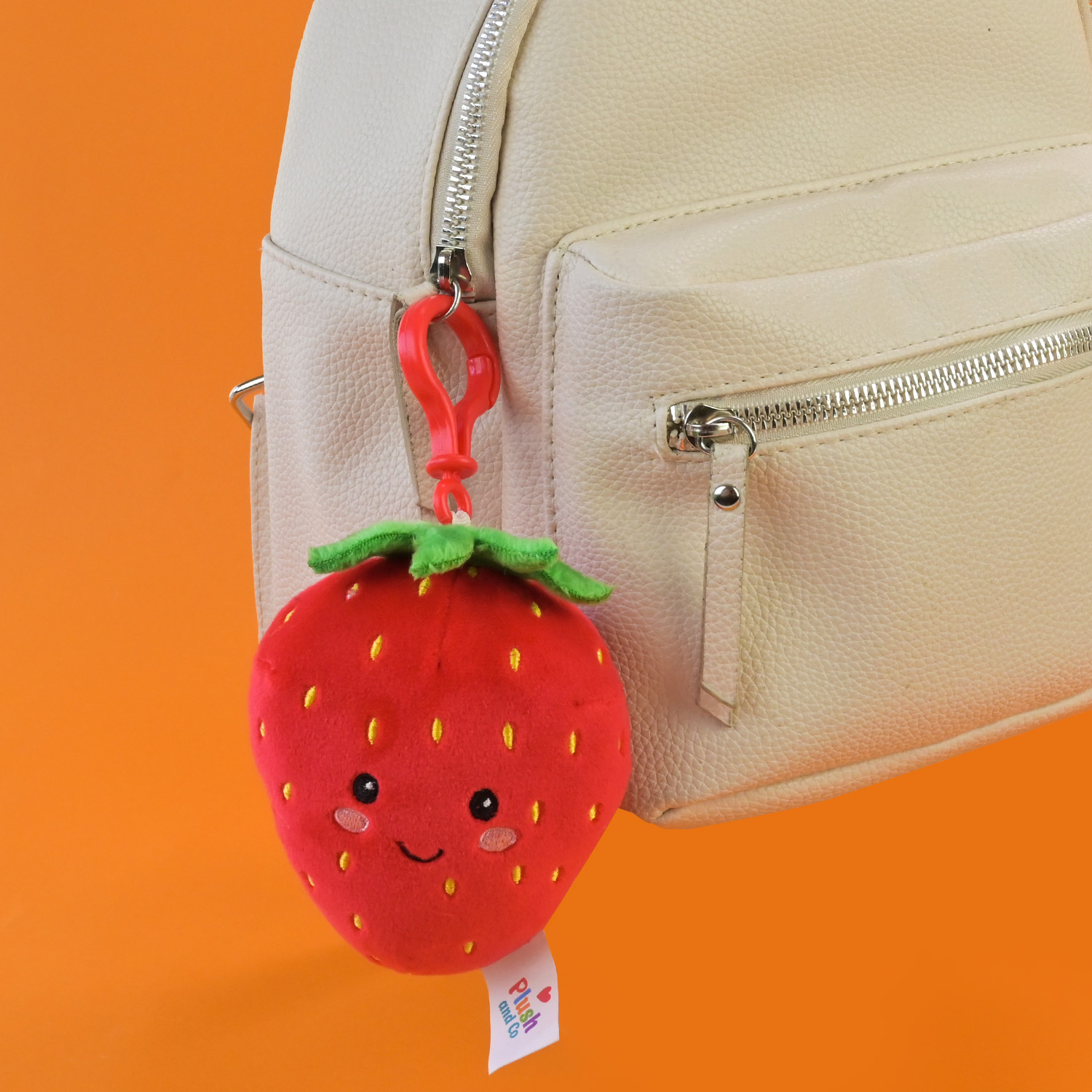 М'яка іграшка Plush and Co брелок арт. PLC25086 (50шт) Полуниця 10см