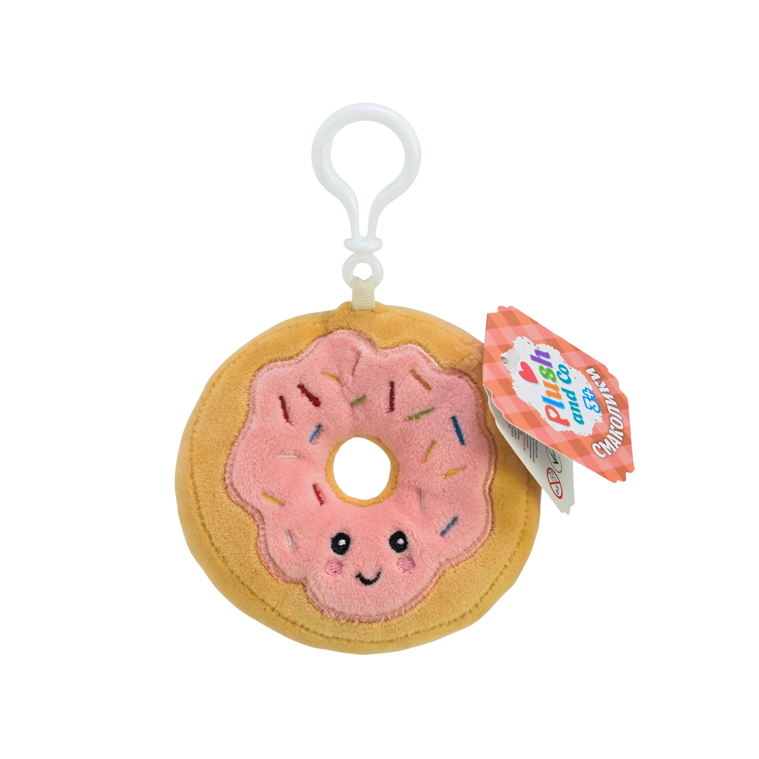 М'яка іграшка Plush and Co брелок арт. PLC25087 (50шт) Пончик 10см