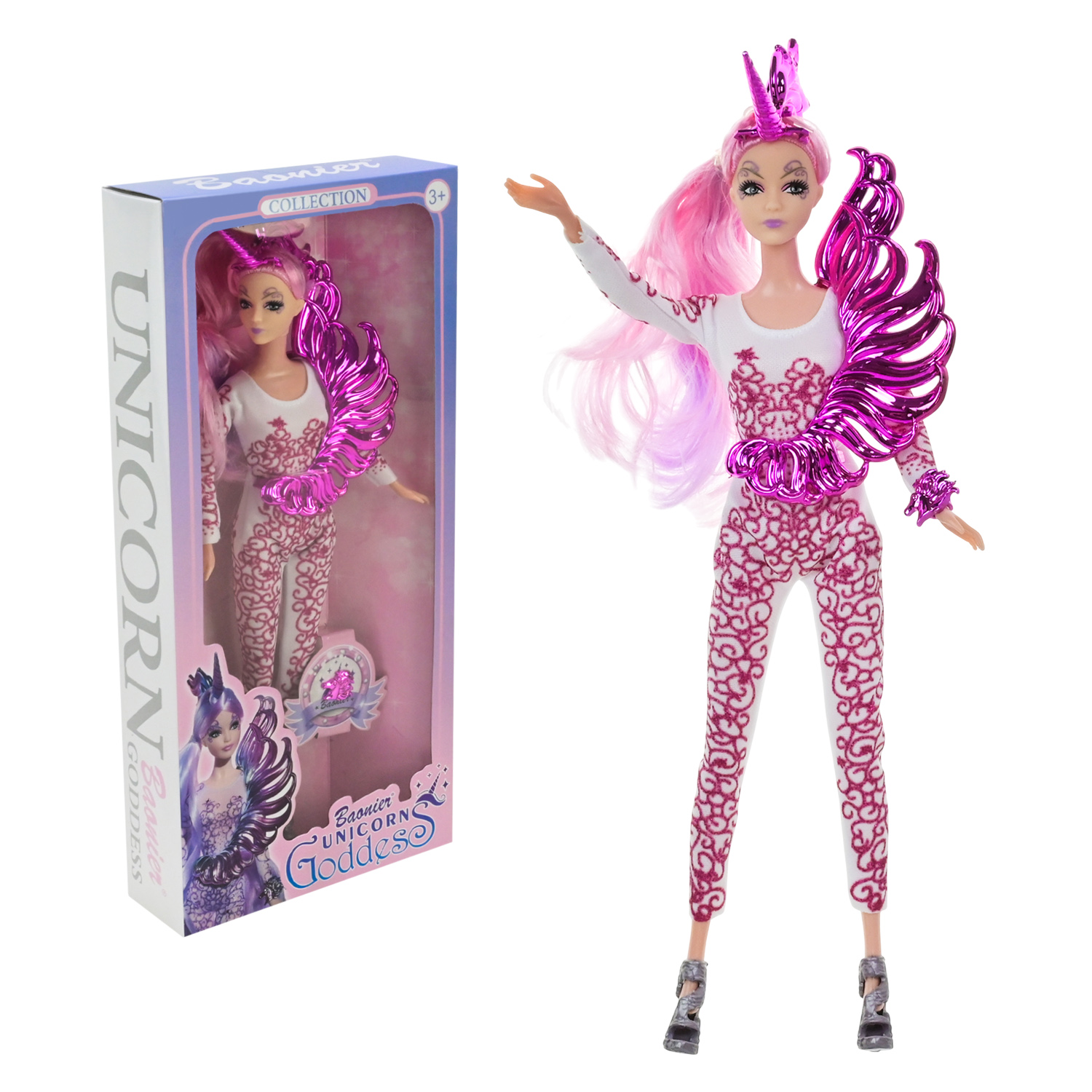 Лялька арт. JJ8857 (96шт/2) дівчина-единоріг короб. 16*5*35см