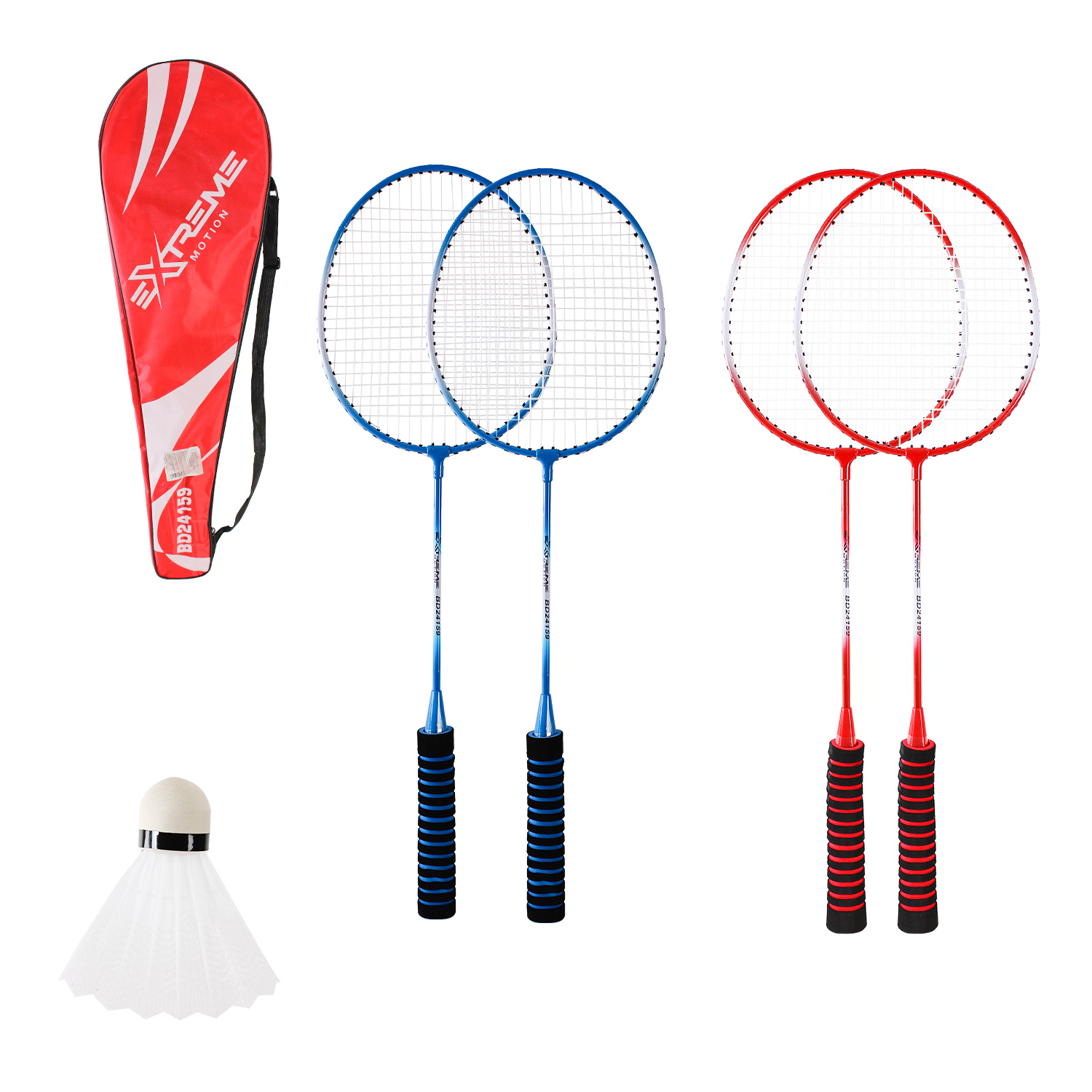Бадмiнтон арт. BD24159 (50шт) 2 ракетки+волан чохлі 65 см