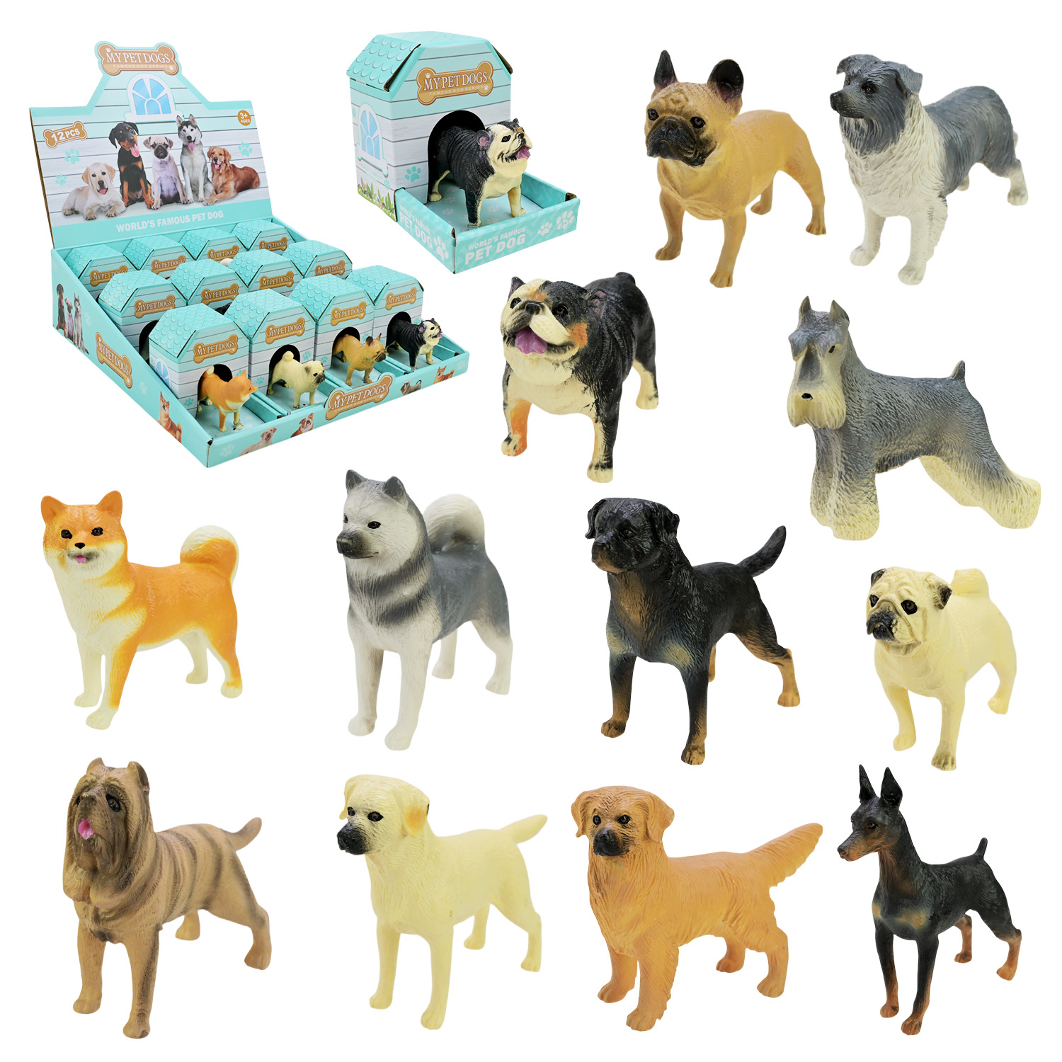 Тварини песики арт. TBS090 (144шт/2) р-р 7*6 см, 12 дисп бокс по12шт 20*7,5*18см.