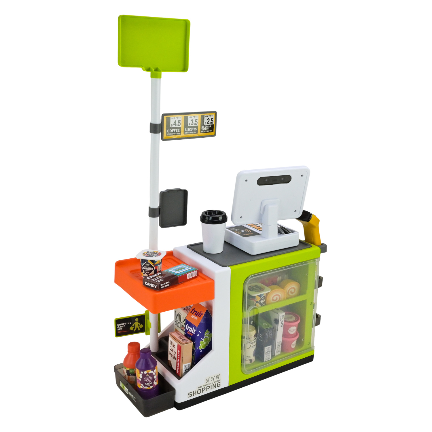 Супермаркет набір арт. 668-172 (18шт/2) батар, 46 предметів, світло, звук , каса, аксес 47*66*20,5 см