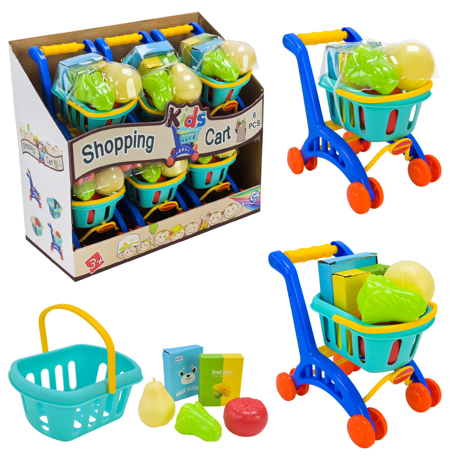 Іграшковий набір арт. LT614-DB (48шт) супермаркет,8уп по 6 шт у дисплеї  32*36,5*16,5 см /ціна за шт/