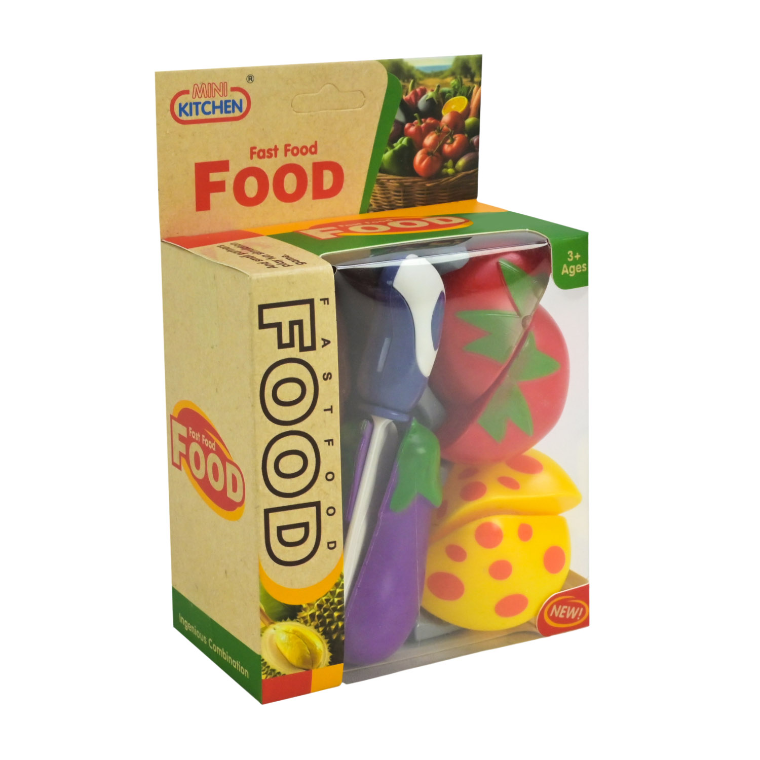 Продукти арт. 623-531 (216шт/2) овочі, розбірні продукти короб. 17*6*11 см