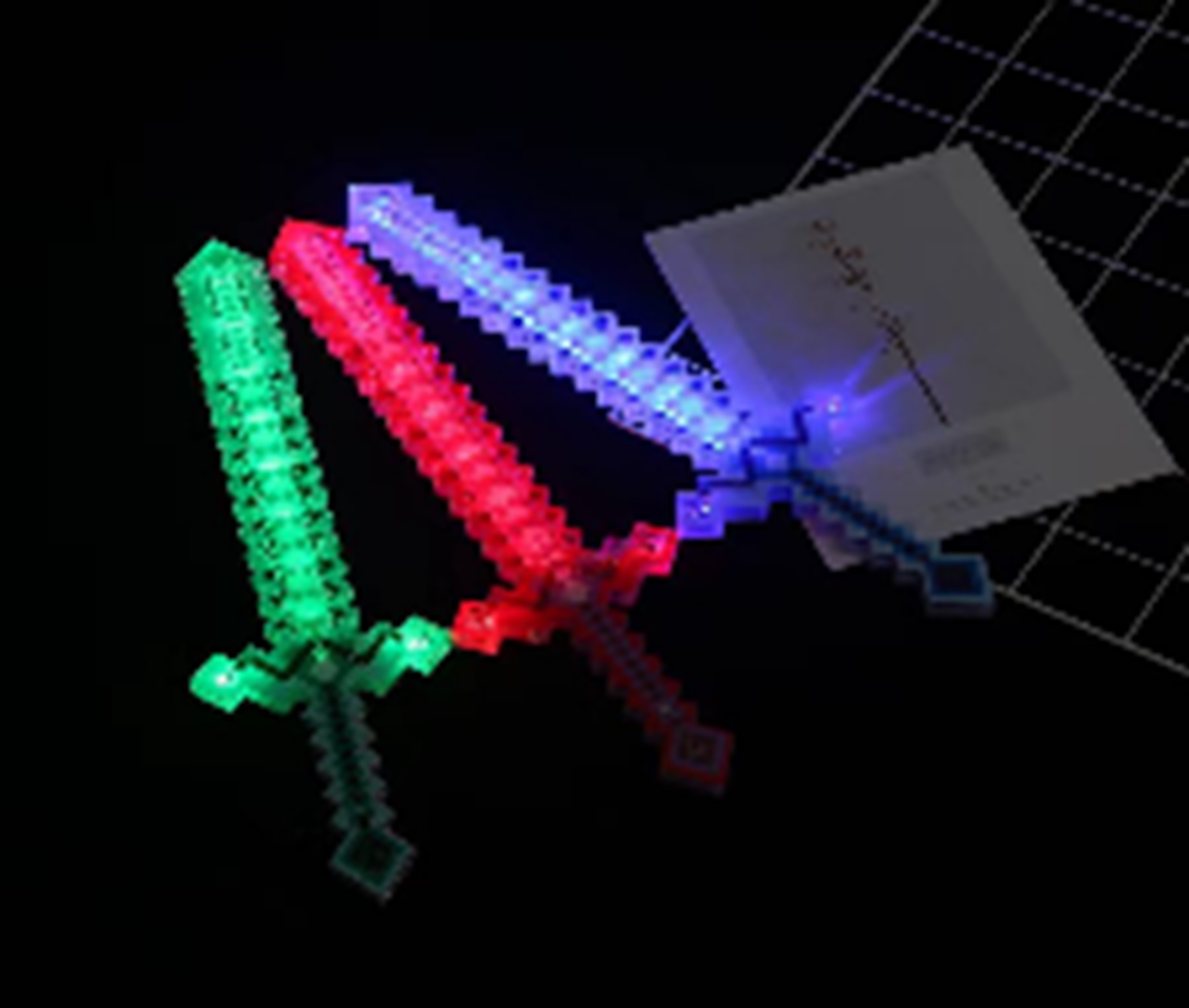 Іграшка зі світлом арт. C28415 (144шт/2) меч 49,5см 3 мікс