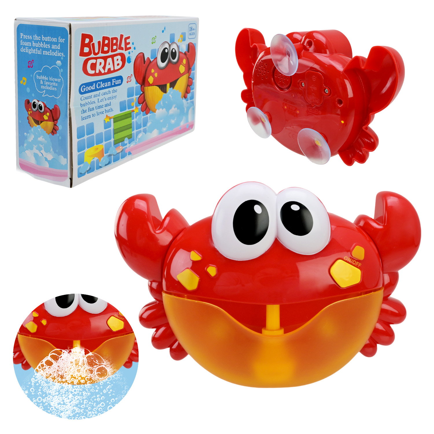 Іграшка для купання арт. X18001 (48шт/2) крабик, короб. 24,5*16,3*8,2см