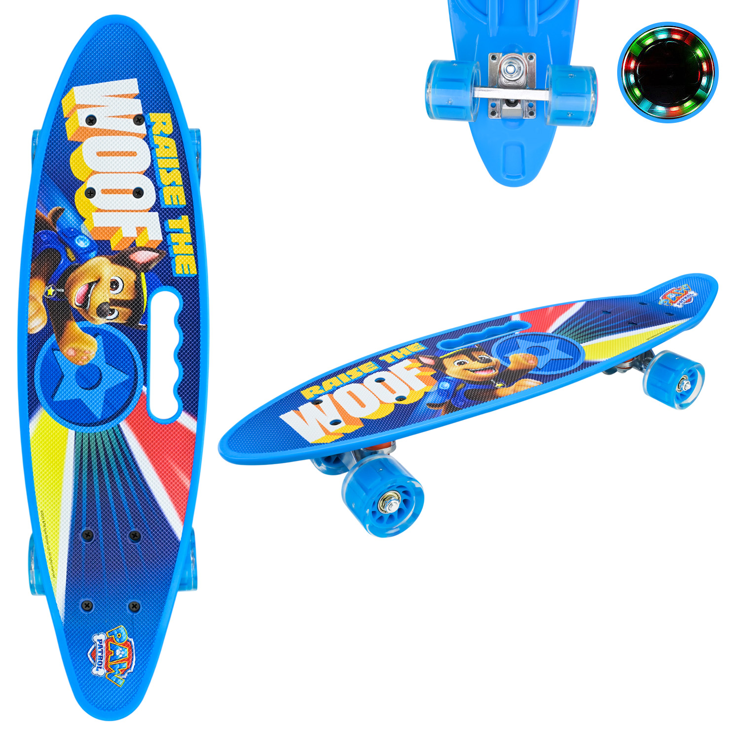 Пенні борд арт. PP2502 (8шт) Paw Patrol 60*17 см, колеса PU світло 60х17х12 см