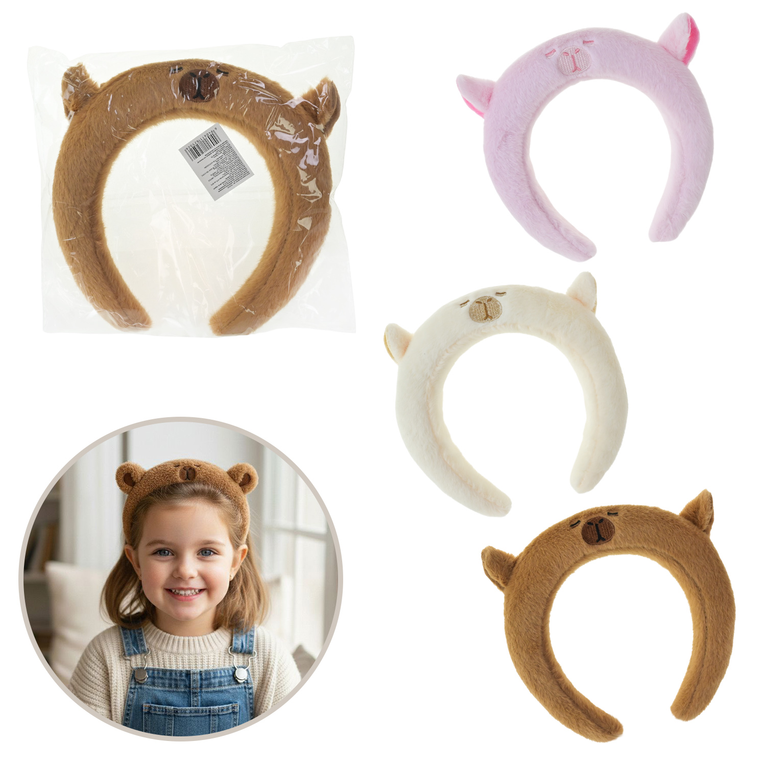 Аксесуари для дівчат арт. SE2502 (120шт) 3 кольори пакет 20*3,5*19см