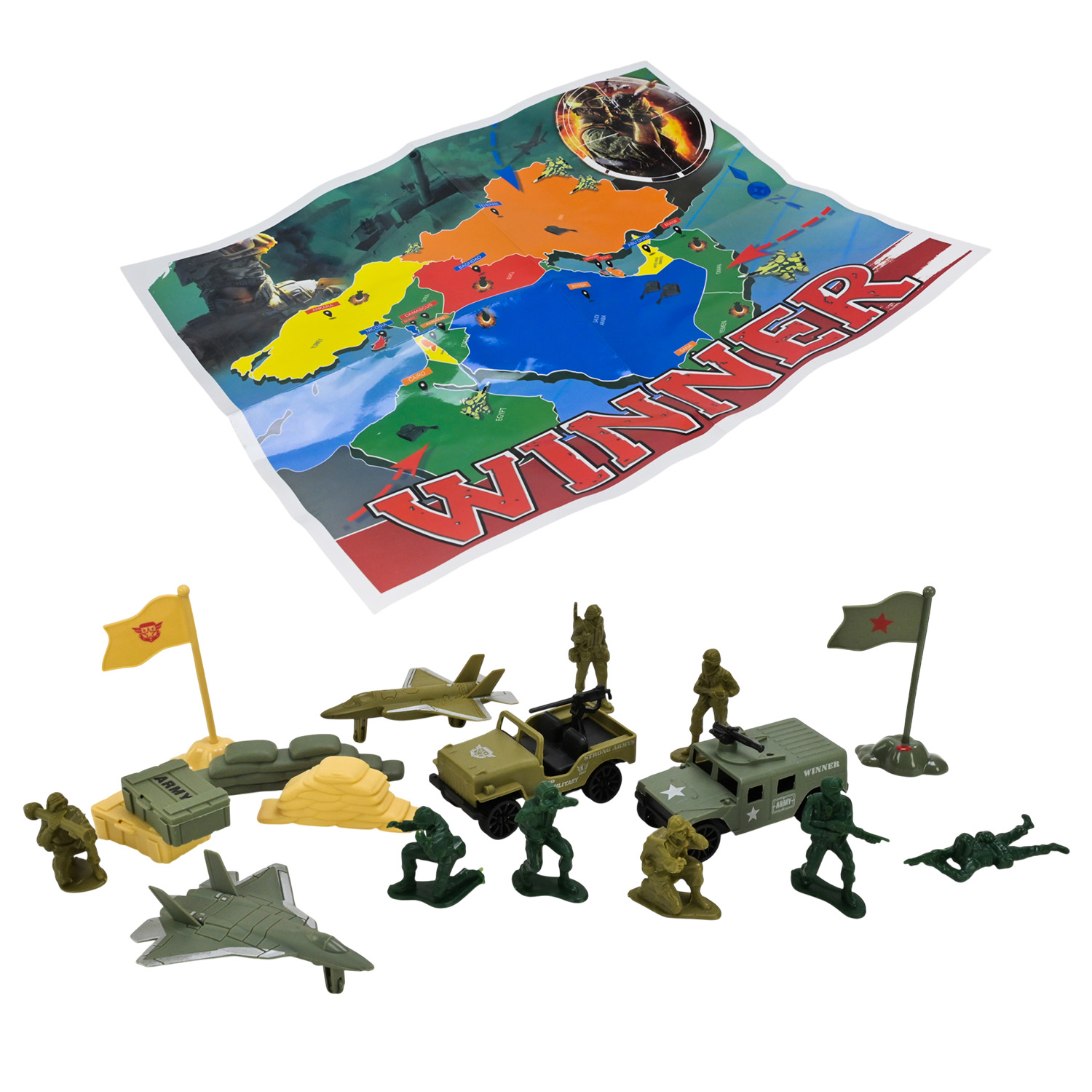 Набір військової техніки арт. 718-61A (168шт/2) пакет 24*17*6см