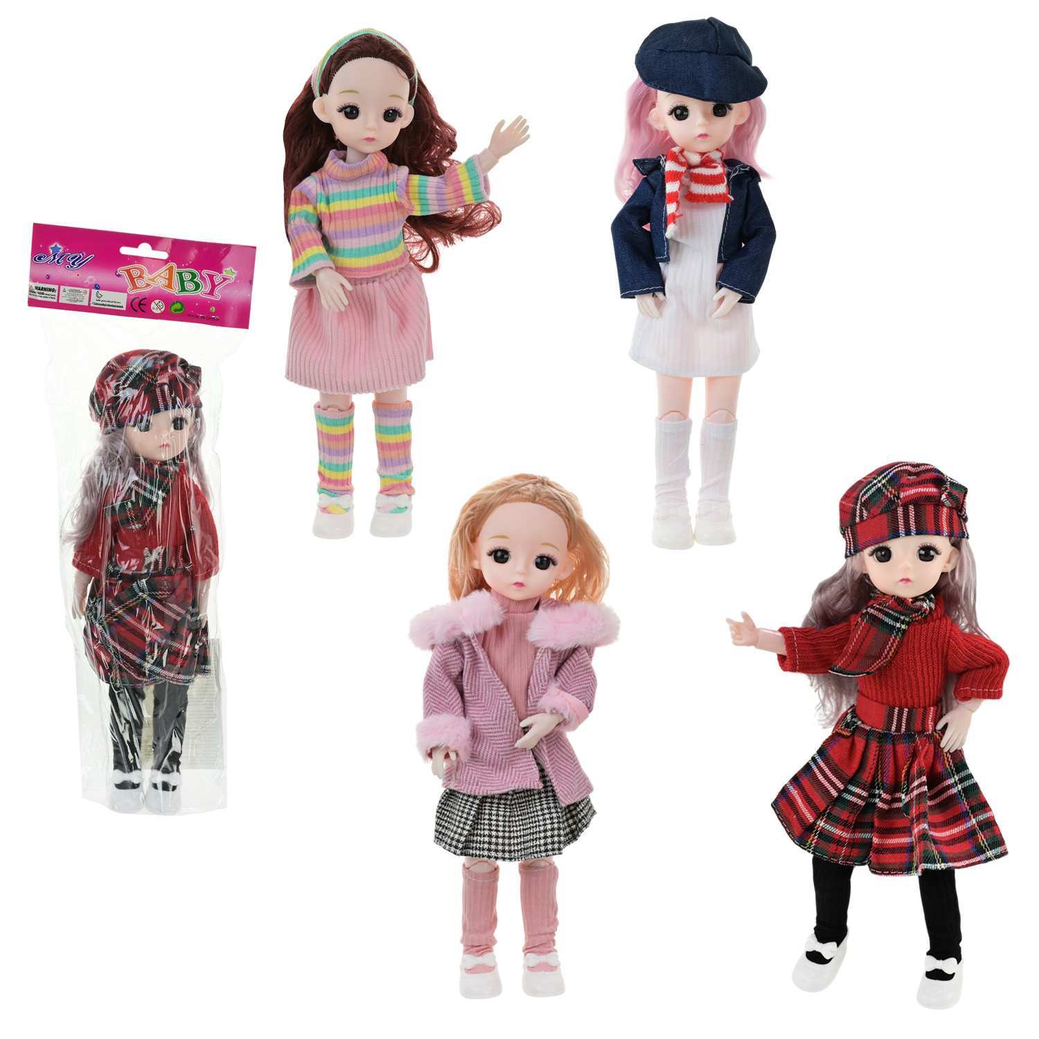 Лялька арт. TK850 (240шт/2) мікс 4 види пакет 14*7*39см