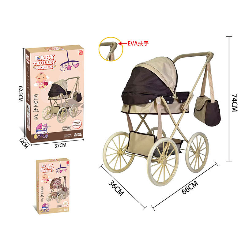 Візочок арт. H936B-22 (12шт) зимова люлька  ,ручка EVA, р-р іграшки 66*36*74 см, короб. 37*12*62,6 см