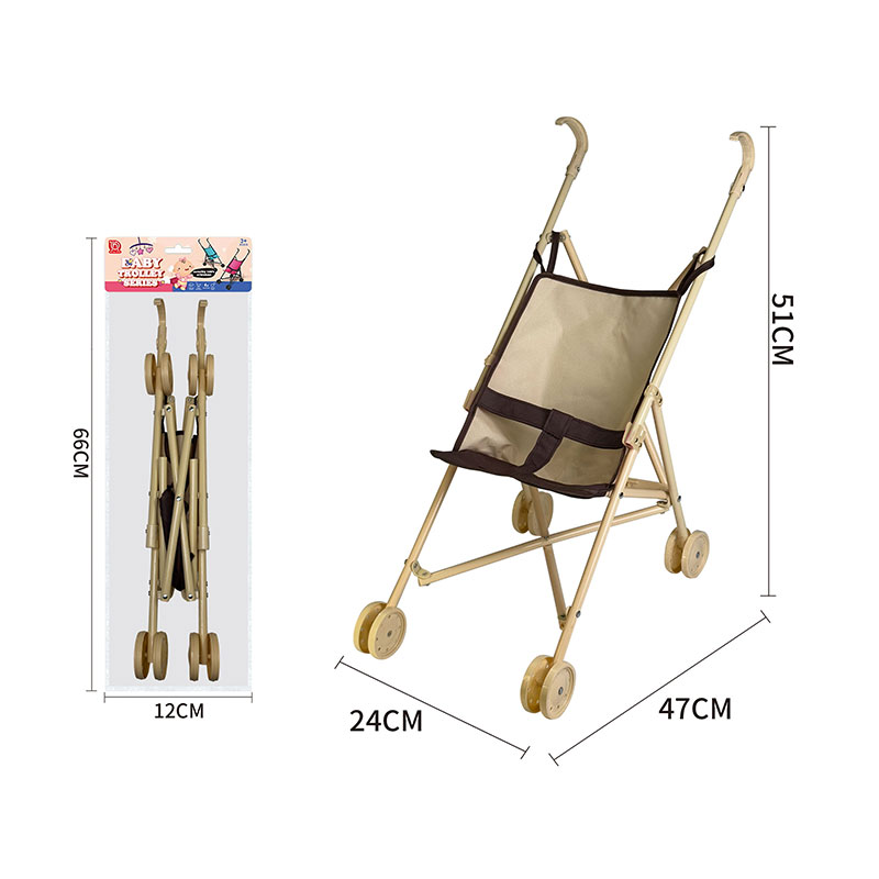 Візочок арт. 968-22 (72шт)  тростинка пластик, р-р іграшки 47*24*51 см,  12*10*66 см