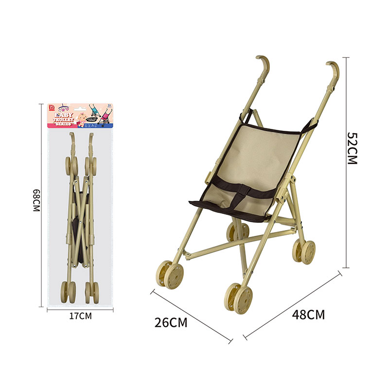 Візочок арт. 910-22 (36шт)  тростинка метал, р-р іграшки 48*24*51 см,  12*10*67 см