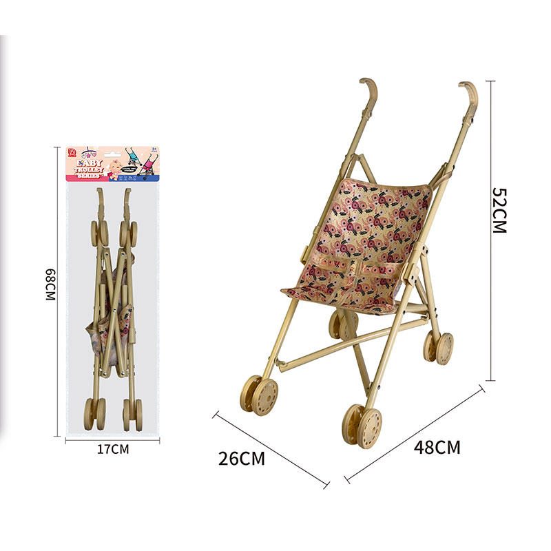 Візочок арт. 910-23 (36шт)  тростинка метал, р-р іграшки 48*24*51 см,  12*10*67 см
