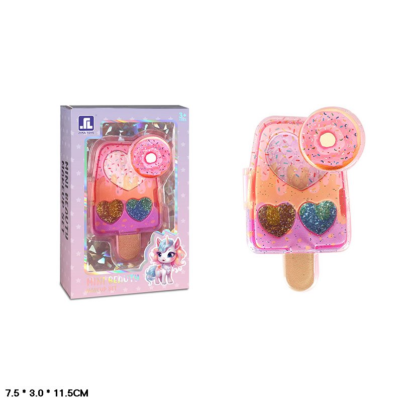 Набір косметики арт. ZR-39E (288шт/2)  блискітки, рум'яна, у короб. 7,5*3*11,5 см