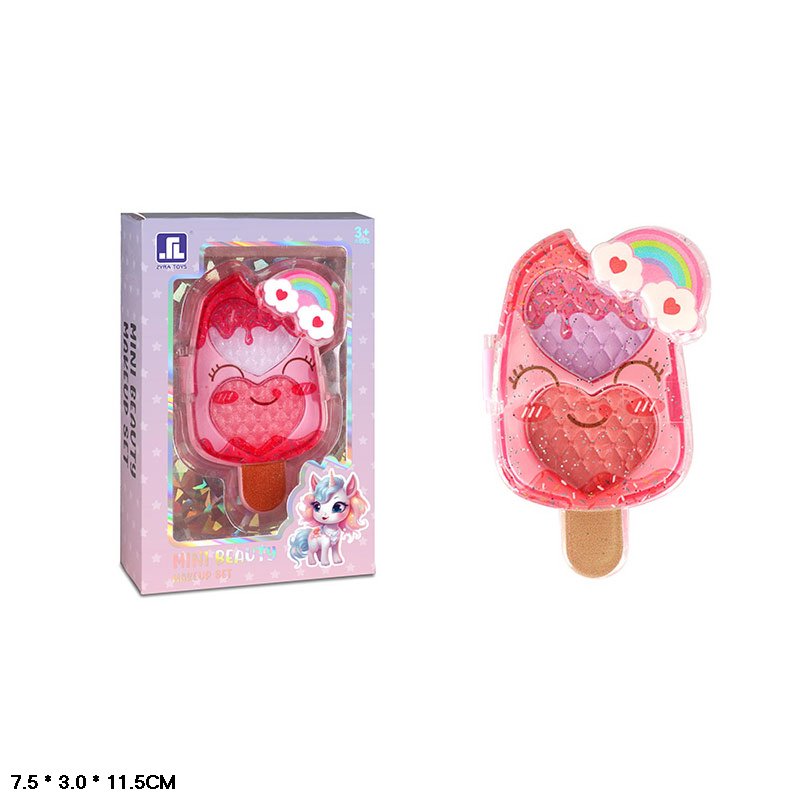 Набір косметики арт. ZR-39I (288шт/2)  тіні, рум'яна, у короб. 7,5*3*11,5 см