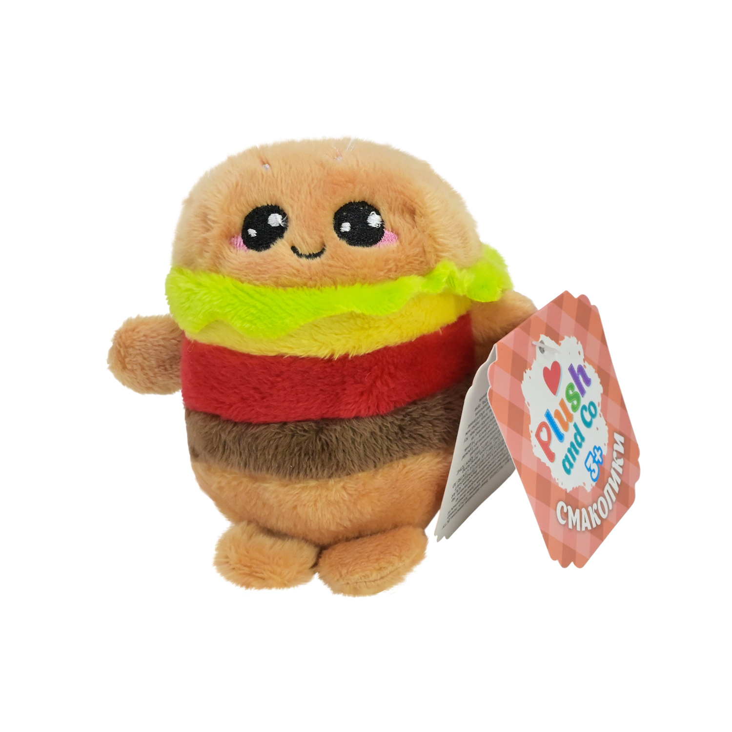 М'яка іграшка Plush and Co "Смаколики" арт. PLC25033 (96шт) гамбургер 8-10см