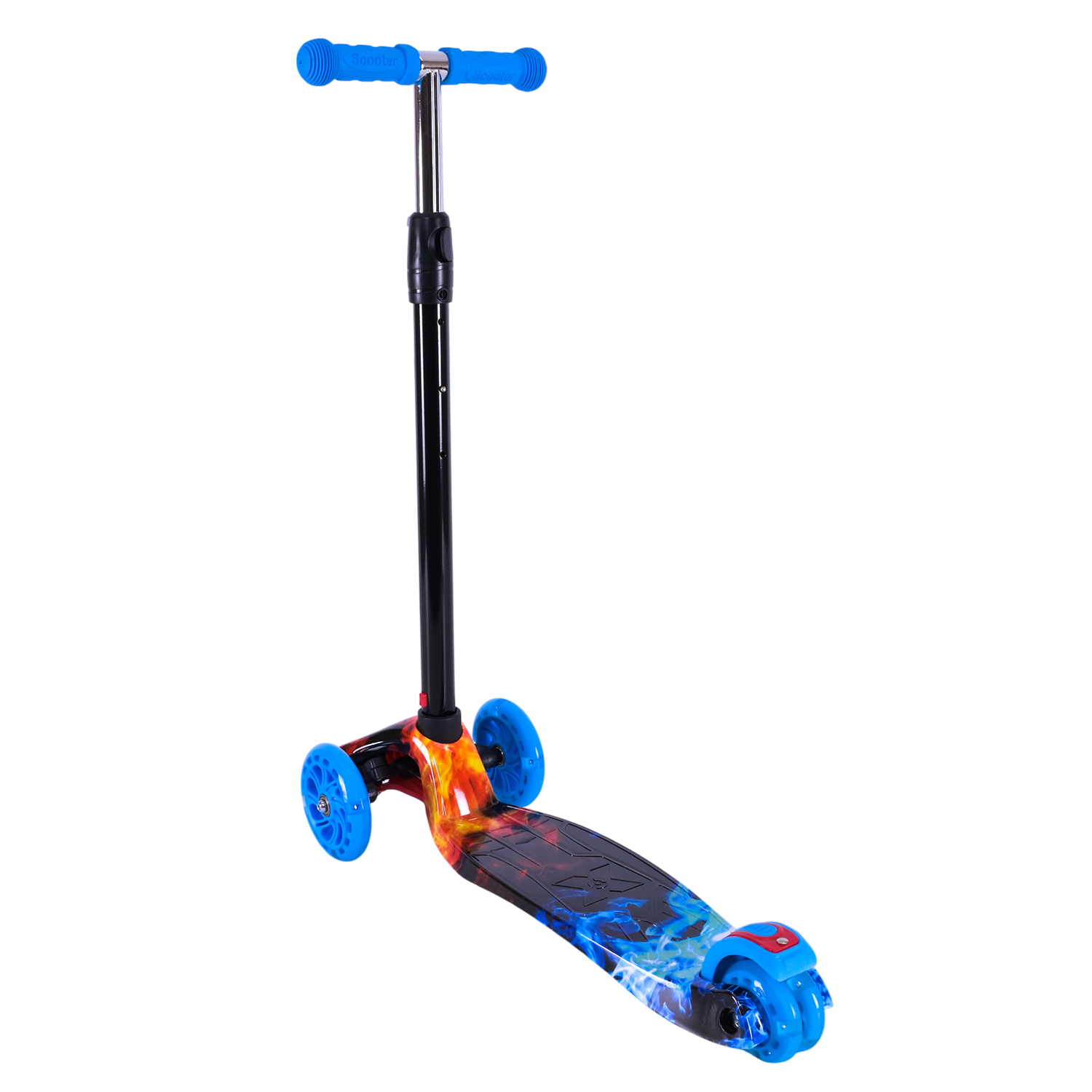 Самокат дитячий 4-х коліс. арт. SC25223 (10шт) MAXI, колеса PU світяться, 5 кольорів мікс, пакет