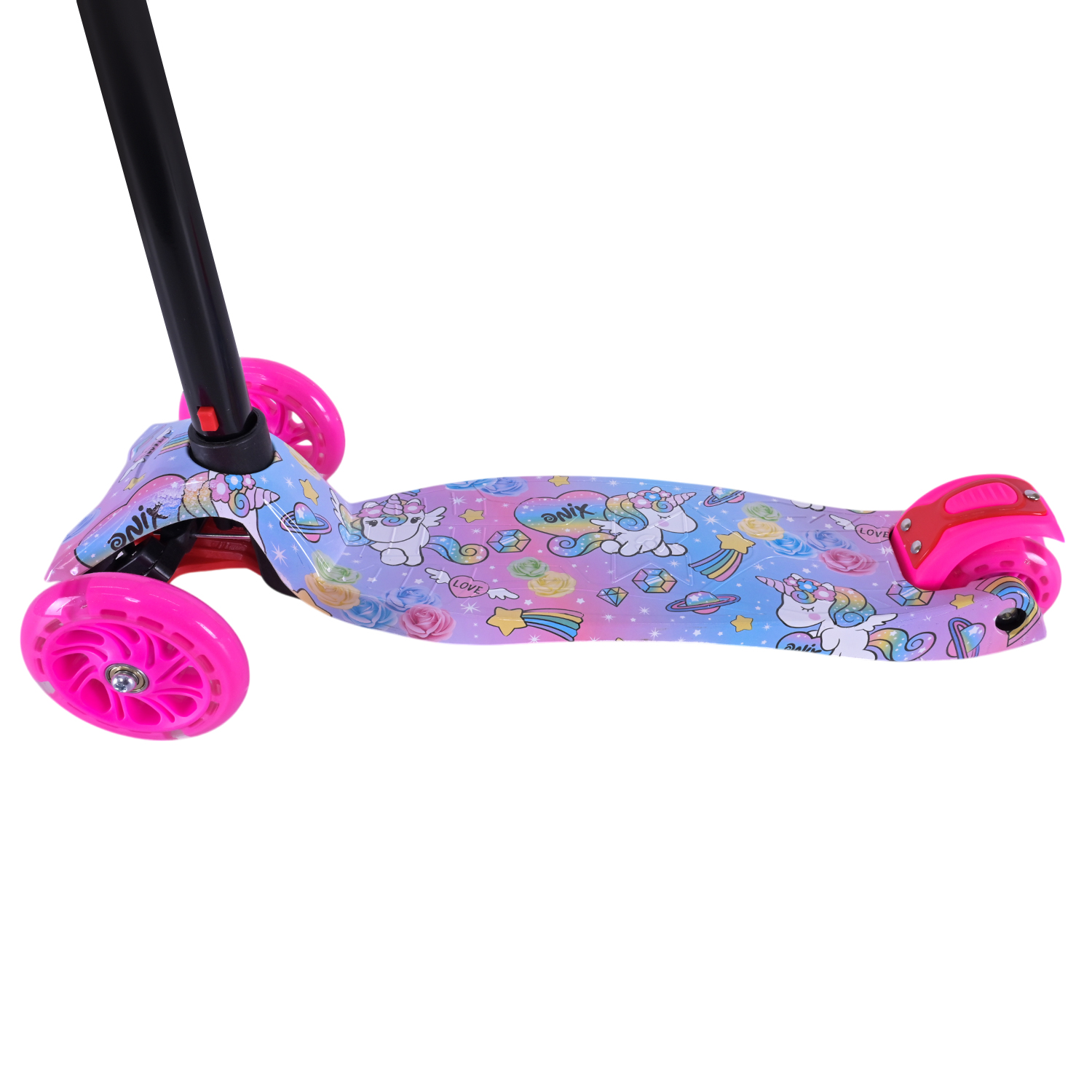 Самокат дитячий 4-х коліс. арт. SC25223 (10шт) MAXI, колеса PU світяться, 5 кольорів мікс, пакет