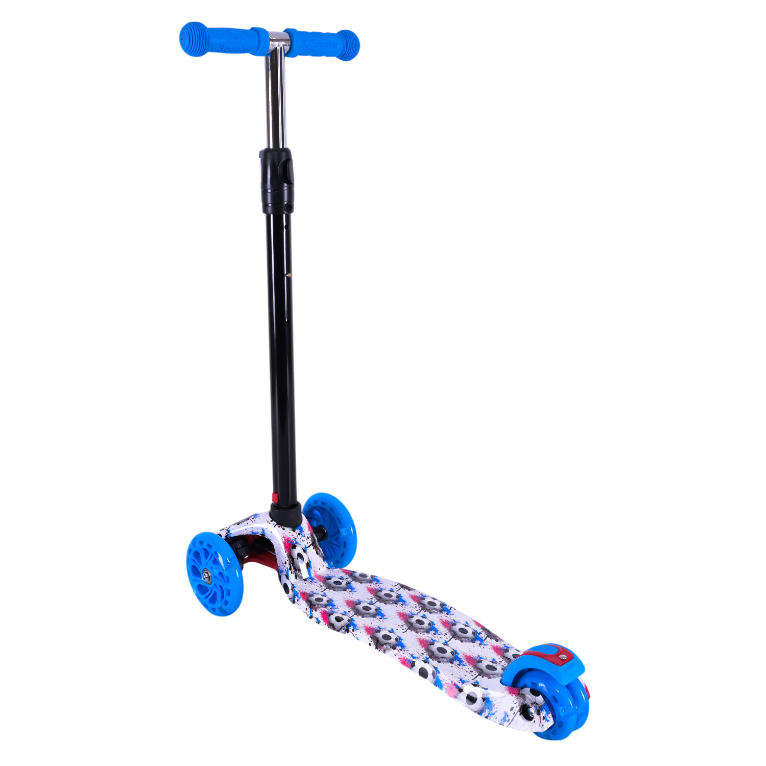 Самокат дитячий 4-х коліс. арт. SC25223 (10шт) MAXI, колеса PU світяться, 5 кольорів мікс, пакет