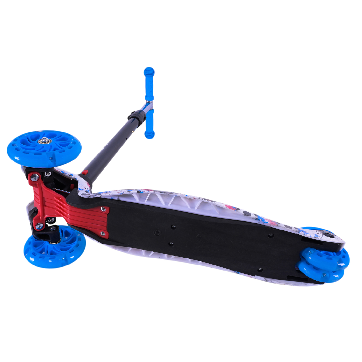 Самокат дитячий 4-х коліс. арт. SC25223 (10шт) MAXI, колеса PU світяться, 5 кольорів мікс, пакет