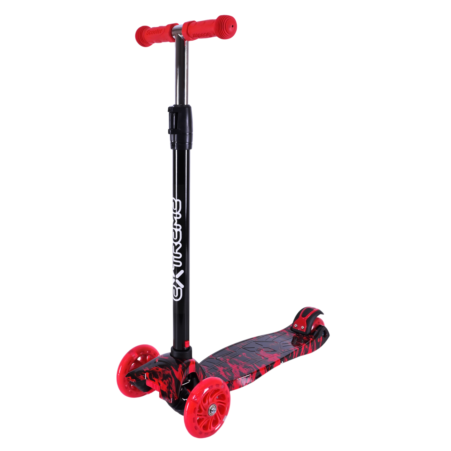 Самокат дитячий 4-х коліс. арт. SC25223 (10шт) MAXI, колеса PU світяться, 5 кольорів мікс, пакет