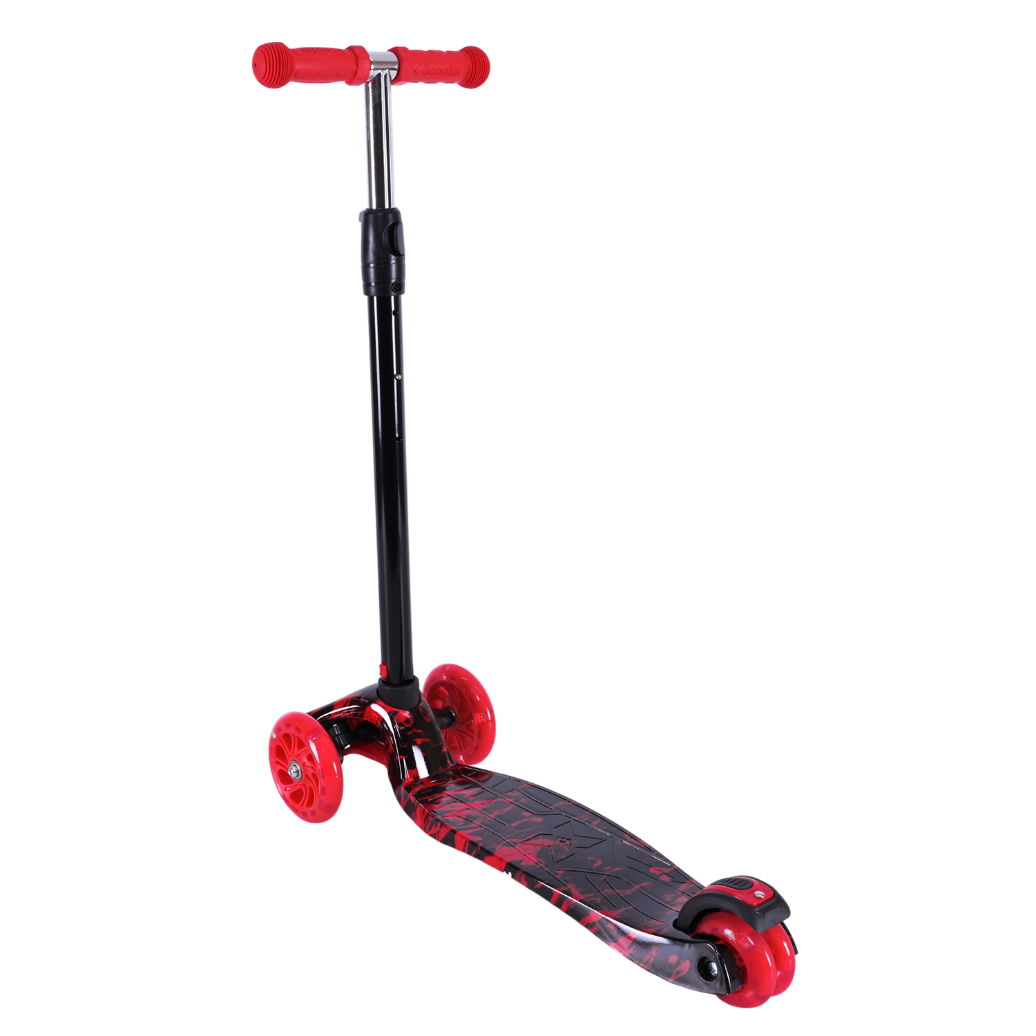 Самокат дитячий 4-х коліс. арт. SC25223 (10шт) MAXI, колеса PU світяться, 5 кольорів мікс, пакет