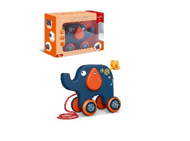 Іграшка каталочка арт. 332 (48шт/2) Слон, у коробці 26,5*21*10 см