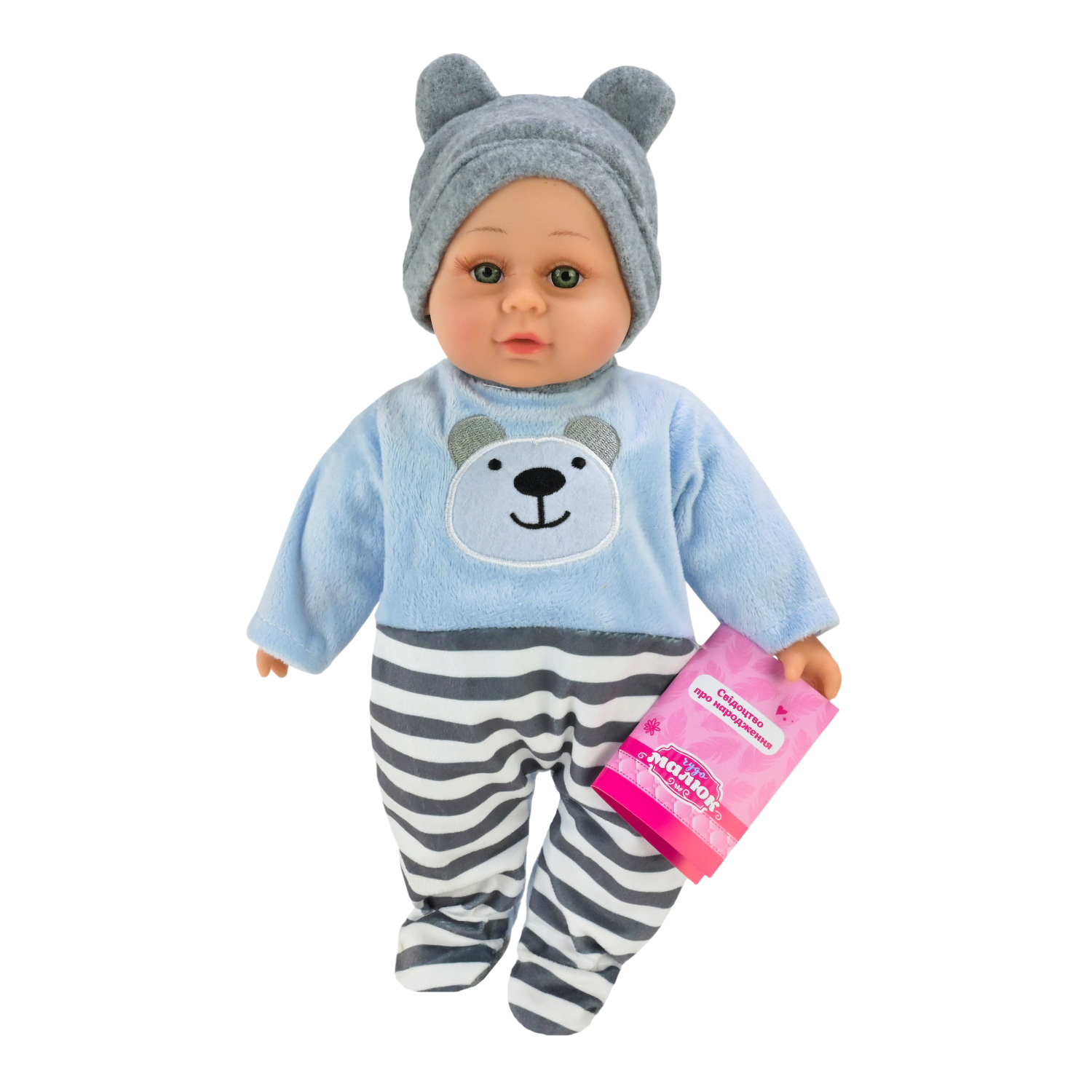 Пупс "Чудо Малюк" арт. PL-525-107 (12шт) батар. розмовляє ураїнською, співає пісеньку короб.15*10*38см