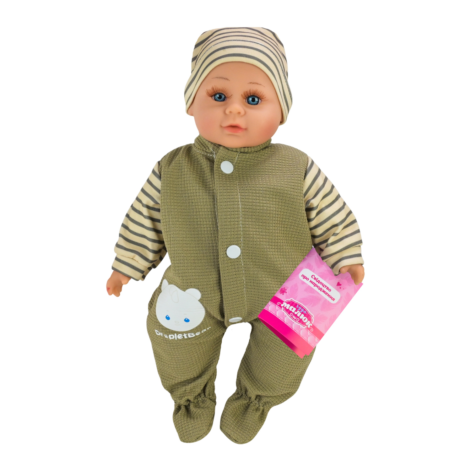 Пупс "Чудо Малюк" арт. PL-525-109 (12шт) батар. розмовляє ураїнською, співає пісеньку короб.15*10*38см