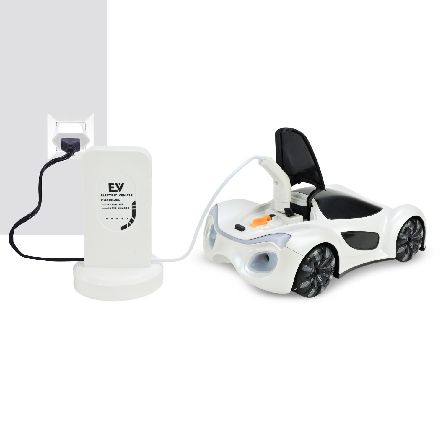 Машина р/к арт. PM3419 (18шт/2) "POWERMOTORS" 2 кольори, пар акум,світло,звук,заряд.станція,у короб.38,5*18*13,5см