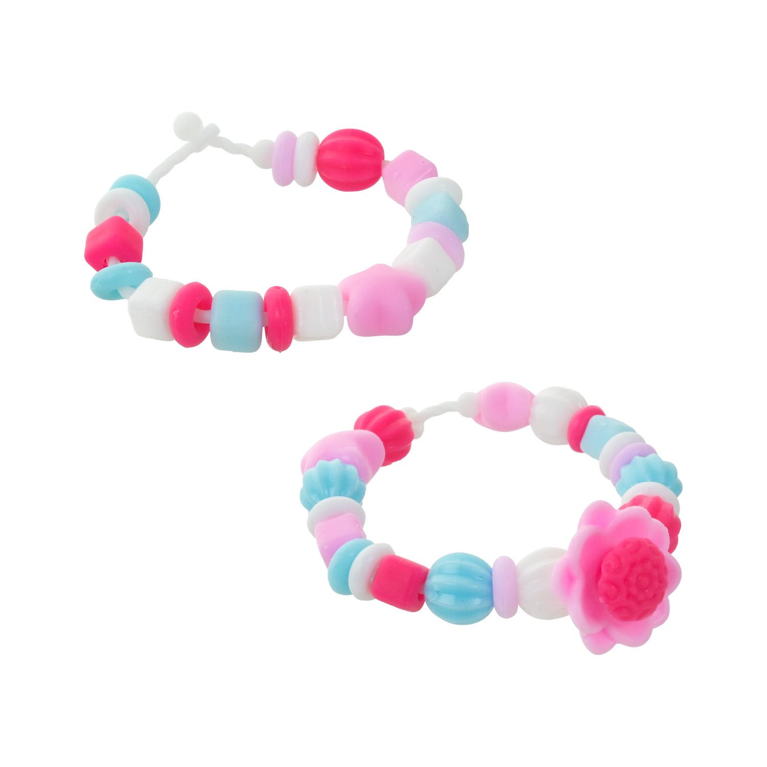 Аксесуари для дівчат арт. TS0302 (36шт) набір для створення браслетів, силіконові бусини, резиночки, крючок, 9 шт в д.б. ціна за 1 шт дисп.бокс. 35*35*6