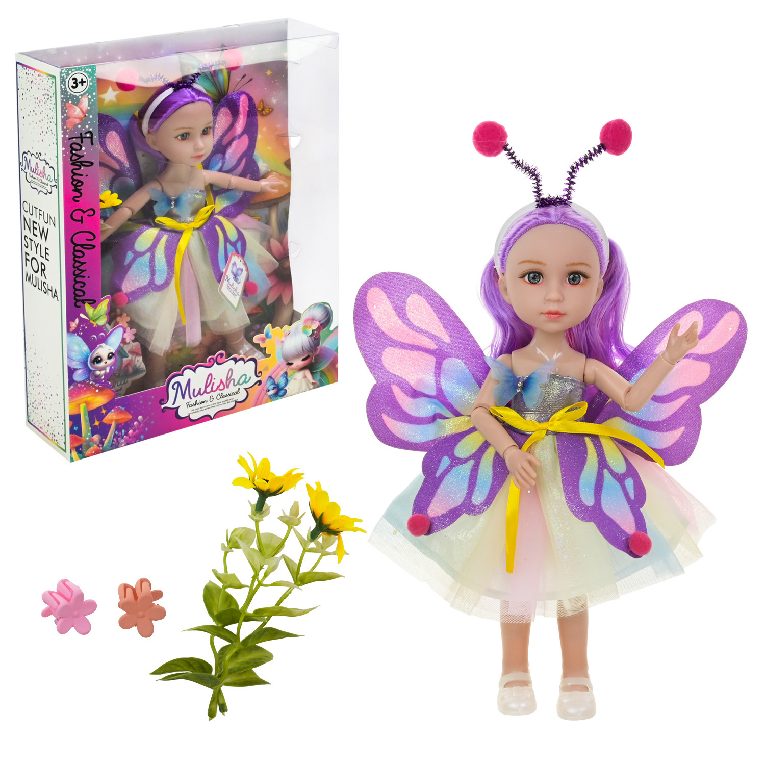 Лялька арт. QJ198 (48шт/2)   фея-метелик, р-р ляльки 31 см короб. 26,5*7,5*33см