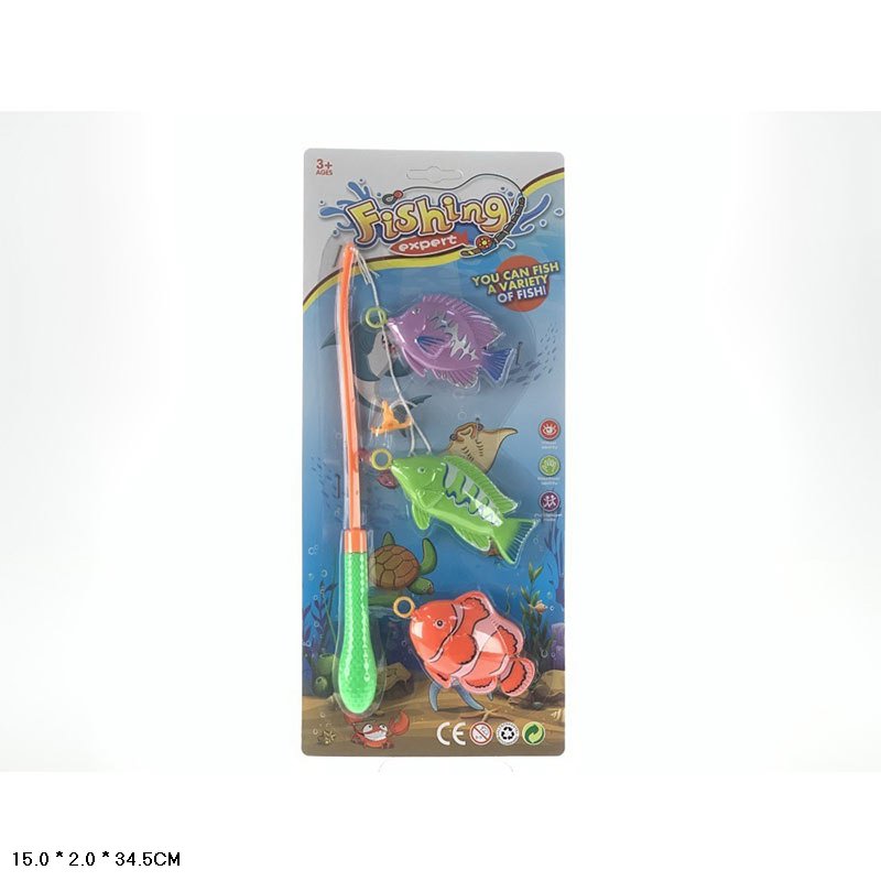 Рибалка арт. 2103 (240шт/2) вудка, 3 рибки,  планшет 15*2*34,5см.